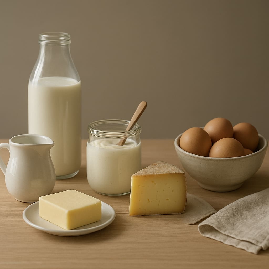 Milchprodukte und Eier